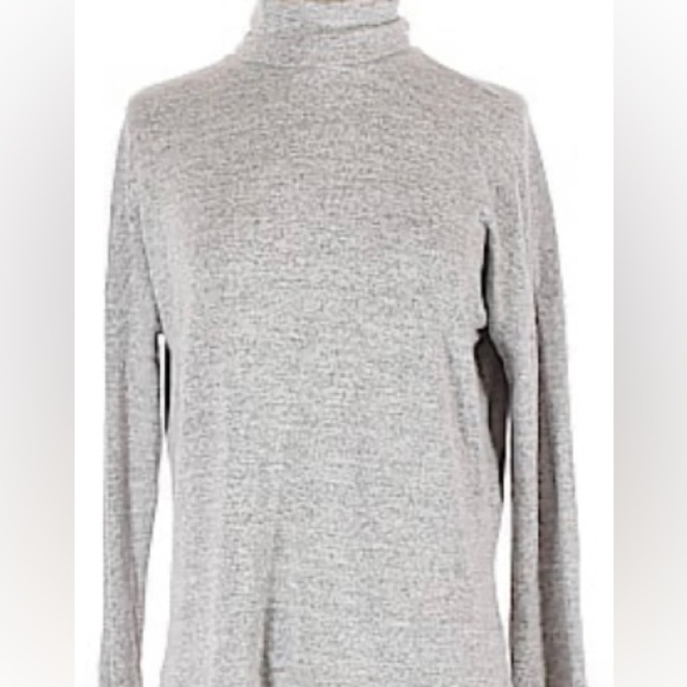 A&F super soft heather gray turtleneck sweater